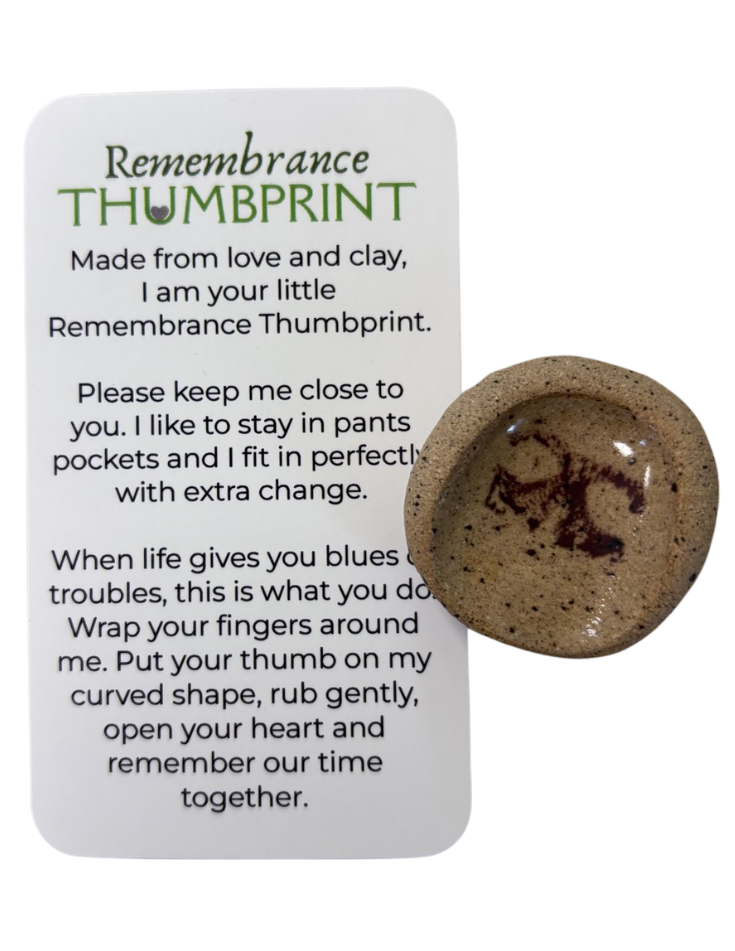 Pet Pawprint Remembrance Thumbprint