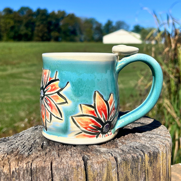 Sunflower Prayer Thumbprint Mug