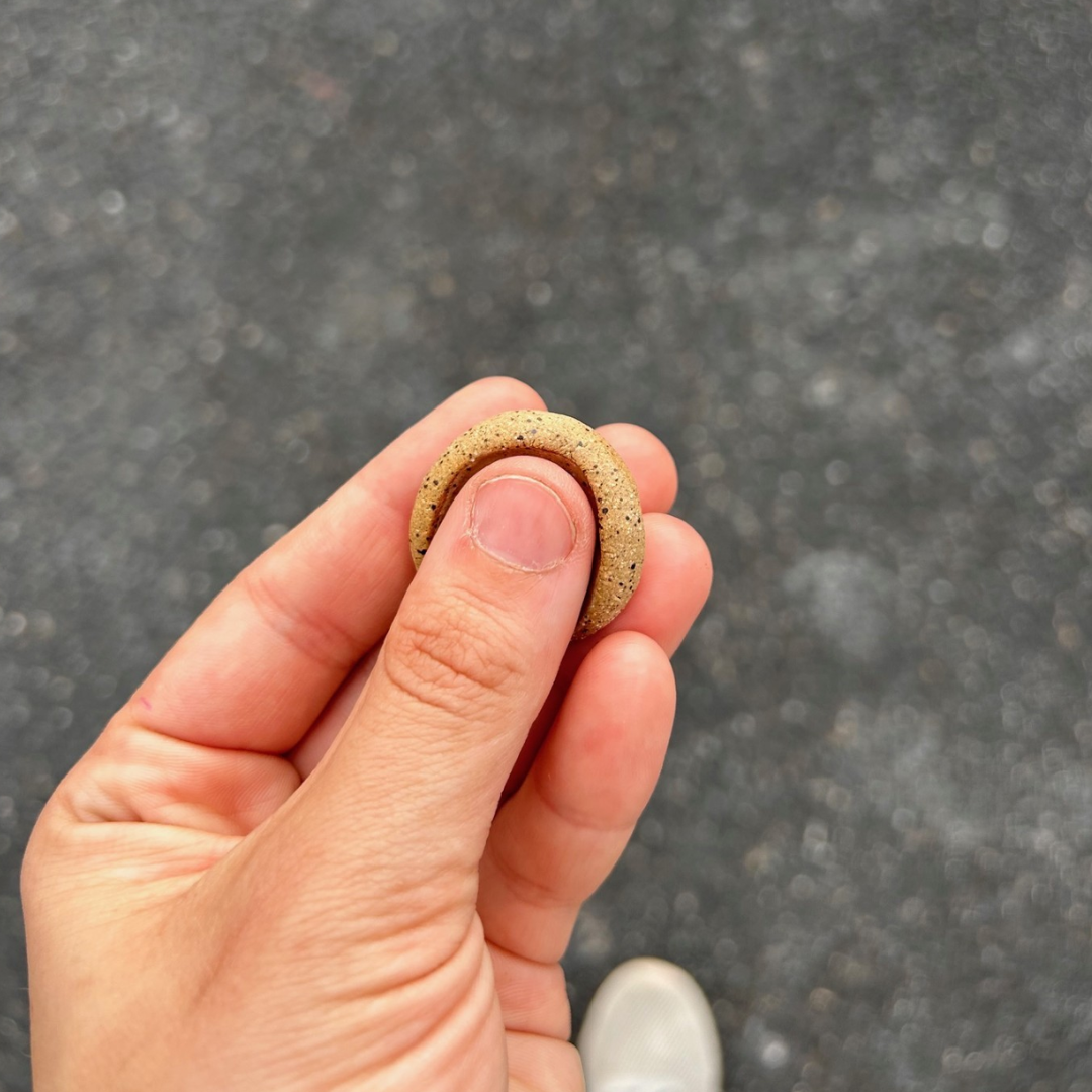 Clay Worry Stone, Handheld Thumbprint